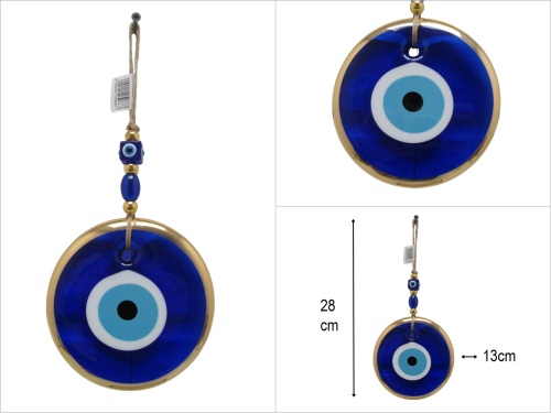 sd50486 yaldızlı cam nazar boncuğu - 