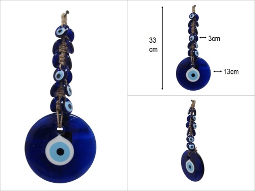 sd50491 küpeli cam nazar boncuğu 12+1 - 