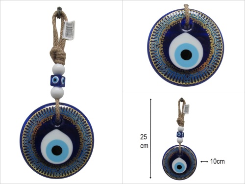 sd50497 yaldızlı cam nazar boncuğu - 