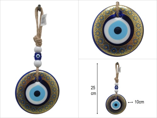 sd50499 yaldızlı cam nazar boncuğu - 