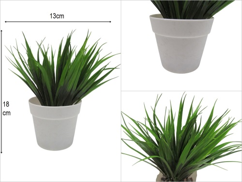 sd50561 dekoratif plastik beyaz saksılı plastik yapay yeşillik - 