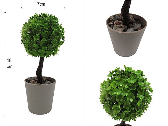 sd50603 dekoratif plastik sasılı yapay mini top ağaç - 1