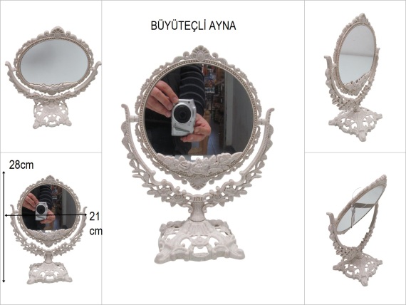 sd50617 yuvarlak pvc çift taraflı büyüteçli ayna - 1
