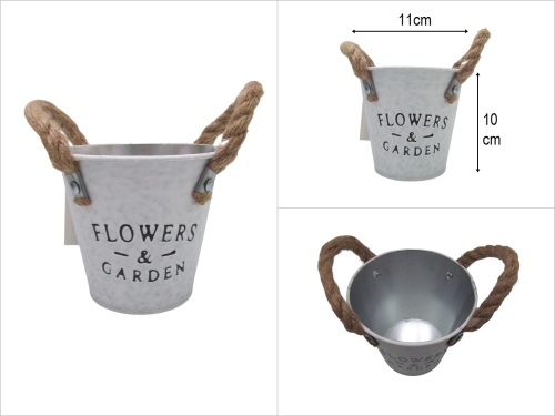 sd50626 halatlı metal saksı no1 - 