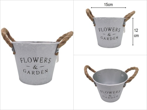 sd50628 halatlı metal saksı no3 - 