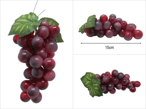 sd50636 kahverengi plastik yapay salkım üzüm - 