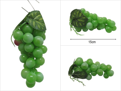 sd50638 yeşil plastik yapay salkım üzüm - 