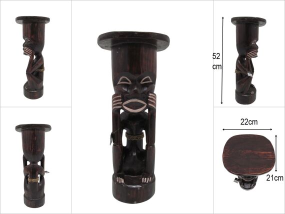 sd50645 ahşap ilkel adam sehpa - 1