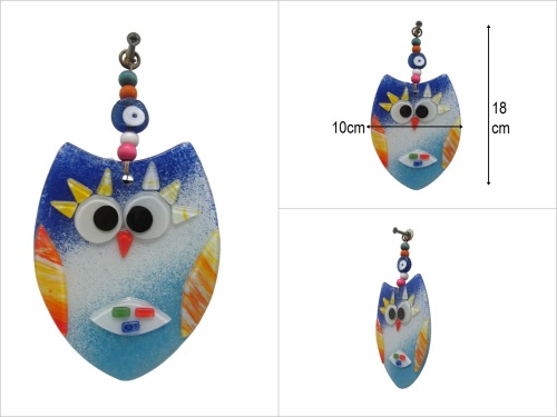 sd50675 fizyon cam baykuş nazar boncuğu - 