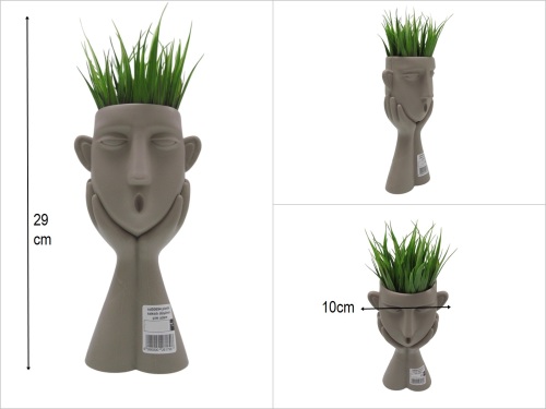 sd50694 plastik saksılı düşünen çim adam - 