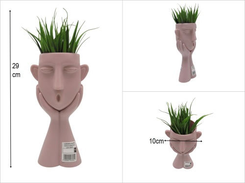 sd50695 plastik saksılı düşünen çim adam - 