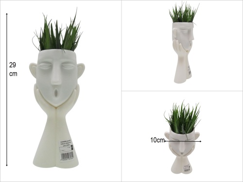 sd50696 plastik saksılı düşünen çim adam - 