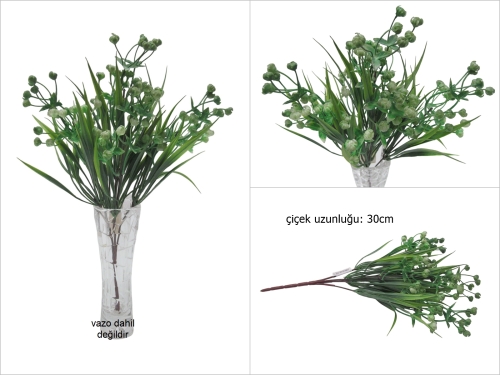 sd50723 yeşil plastik yapay çiçek - 