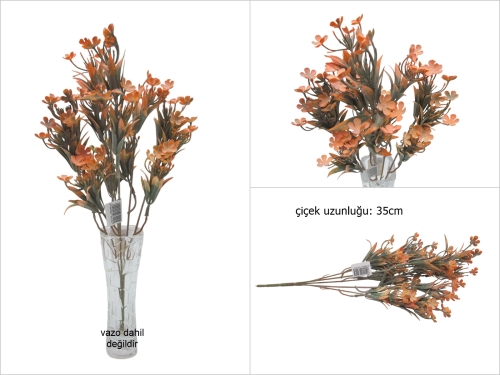 sd50727 turuncu plastik yapay çiçek - 