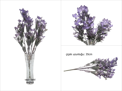 sd50728 mor plastik yapay çiçek - 