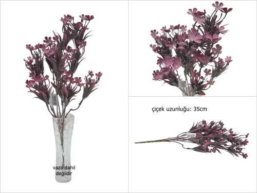 sd50729 eflatun plastik yapay çiçek - 