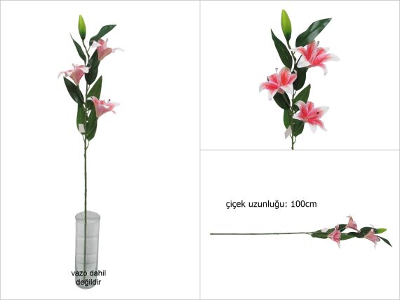 sd50732 yapay pembe lilyum çiçeği - 1