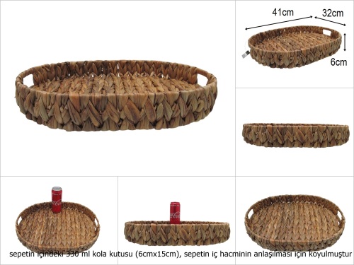 sd50806 no3 oval hasır tepsi - 