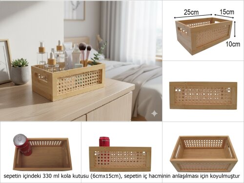 sd50853 hazeran dekorlu no1 bambu ahşap kasa - 