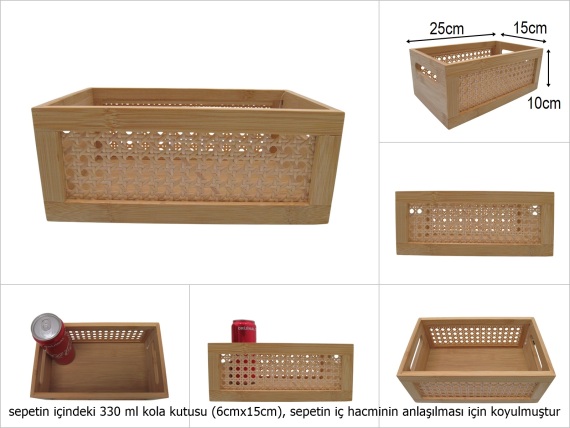 sd50853 rattan dekorlu no1 bambu ahşap kasa - 1
