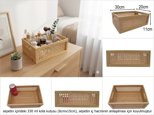 sd50854 hazeran dekorlu no2 bambu ahşap kasa - 