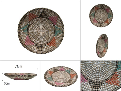 sd50862 hasır duvar tabağı sepeti - 