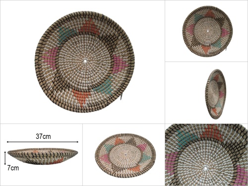 sd50864 hasır duvar tabağı sepeti - 