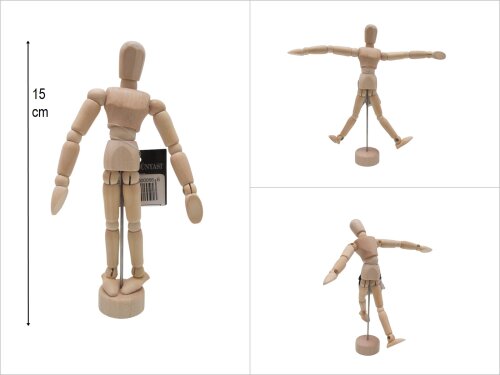 sd50876 no1 dekoratif ahşap çizim mankeni - 