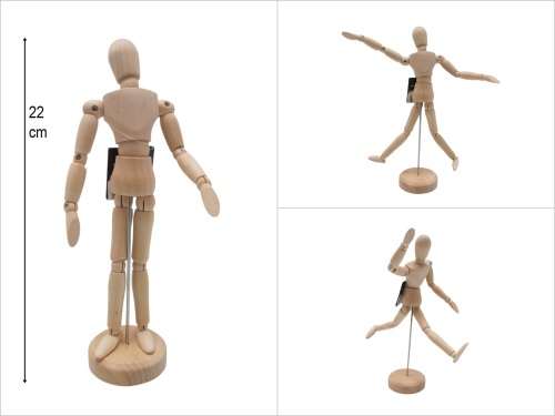 sd50877 no2 dekoratif ahşap çizim mankeni - 