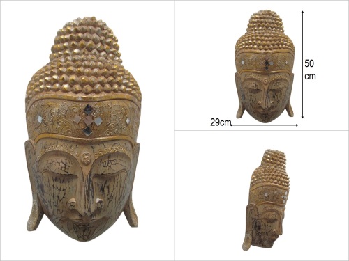 sd50878 ahşap buda mask - 