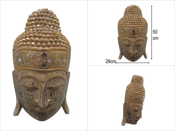 sd50878 ahşap buda mask - 1