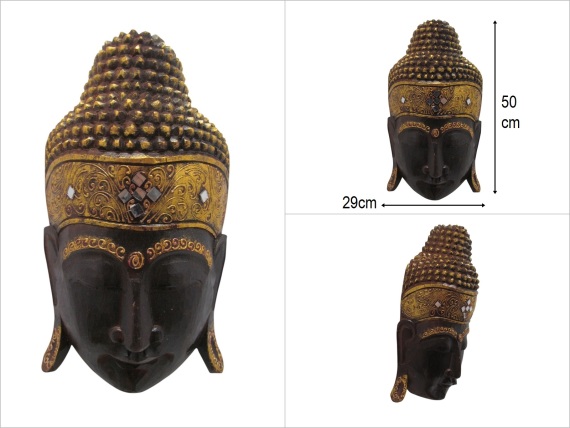 sd50879 ahşap buda mask - 1