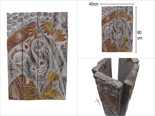 sd50889 katlanan ahşap buda duvar panosu - 