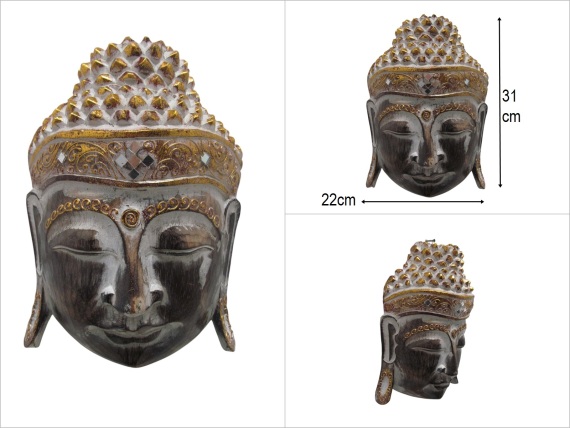 sd50921 ahşap buda mask - 1