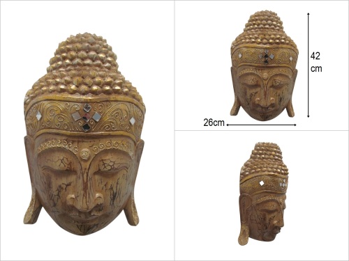sd50923 ahşap buda mask - 