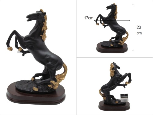 sd50944 dekoratif polyester şahlanmış at biblo - BU ÜRÜN SADECE MAĞAZADAN SATIŞ