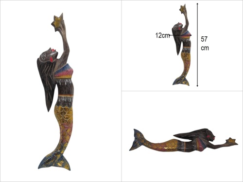 sd50950 ahşap deniz kızı - 