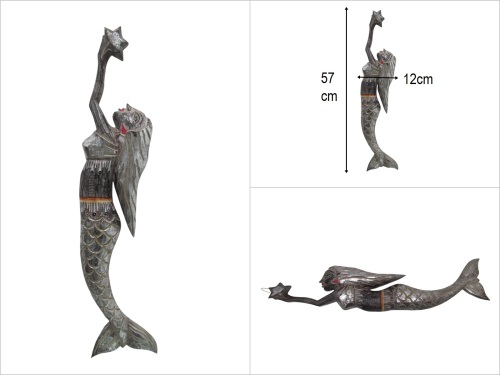 sd50952 ahşap deniz kızı - 