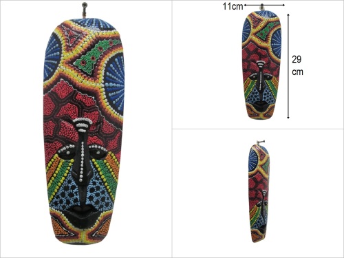 sd50984 ahşap boyalı mask - 