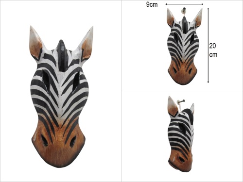 sd50987 ahşap zebra mask - 