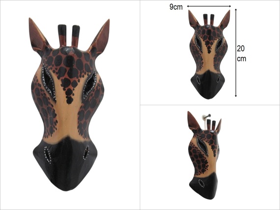 sd50988 ahşap hayvan mask - 1