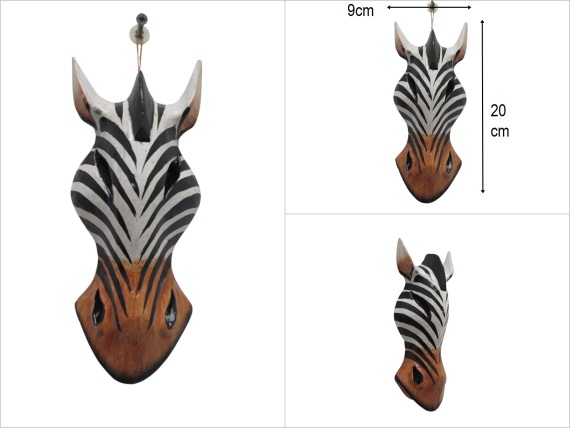 sd50991 ahşap hayvan mask - 1