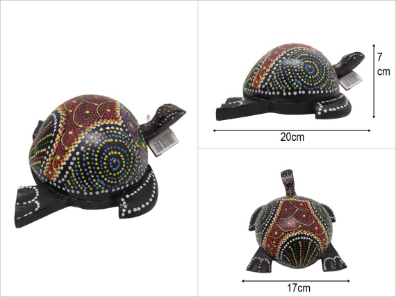 sd50996 ahşap sallanan başlı kaplumbağa - 1