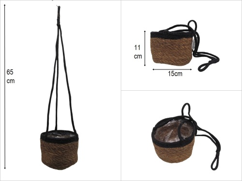 sd51033 hasır+tekstil makrome siyah - 