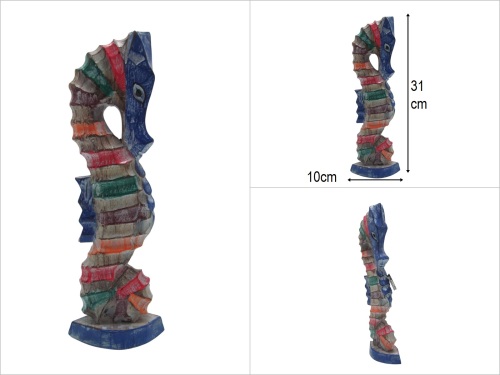 sd51048 no1 dekoratif çok renkli ahşap denizatı - 