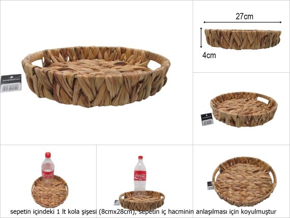 sd51070 no1 yuvarlak hasır tepsi - 1