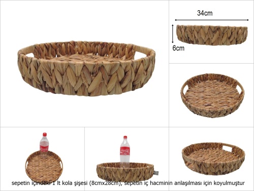 sd51072 no3 yuvarlak hasır tepsi - 