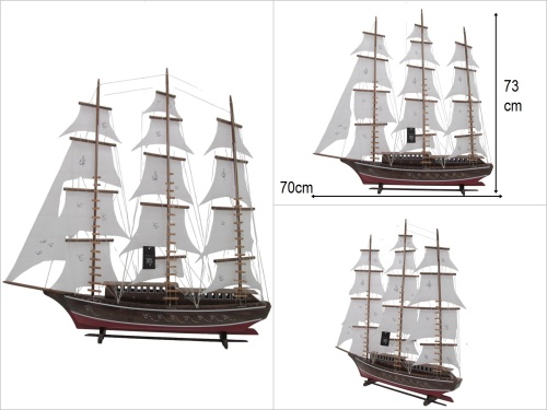 sd51086 dört yelkenli ahşap kadırga - 