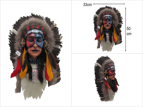 sd51089 dekoratif kızıderili maske - 