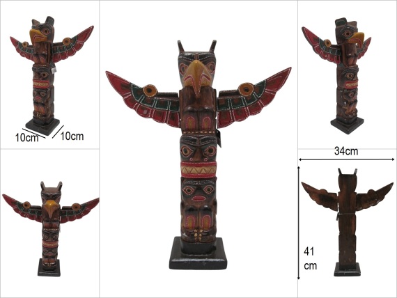 sd51090 ahşap kanatlı totem - 1